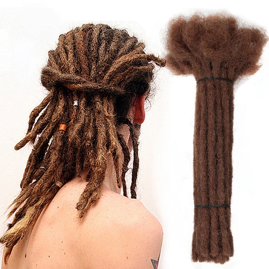 Wholesale/Supplier 100% Human Hair Virgin Handmade Afro Kinky Curly Hair Crochet Dreadlocks Extension Locs Hair Extension