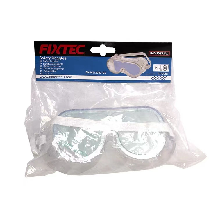 Fixtec Personal Protective Eye Protection Safety Goggles Soft and Light Weight PVC Frame with Air Holes