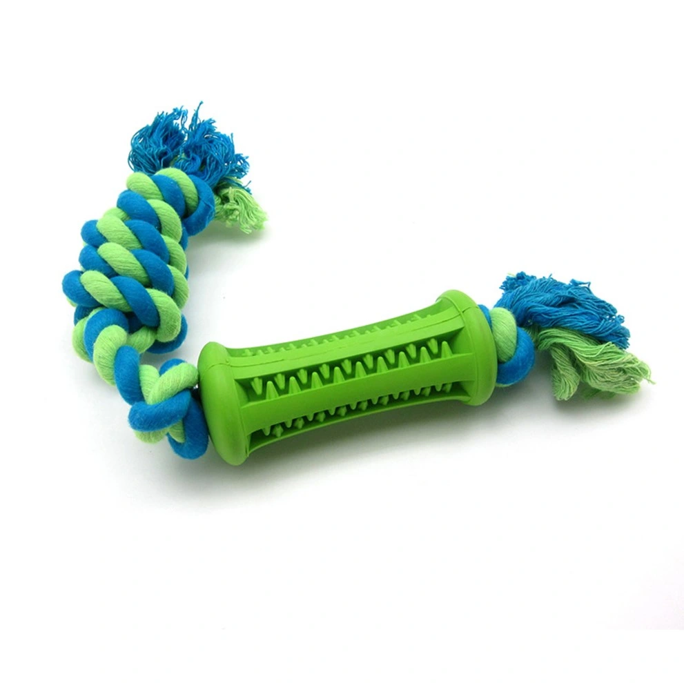 New Design Cotton Rope Durable Rope Dog Chew Set Silicone Pet Toy