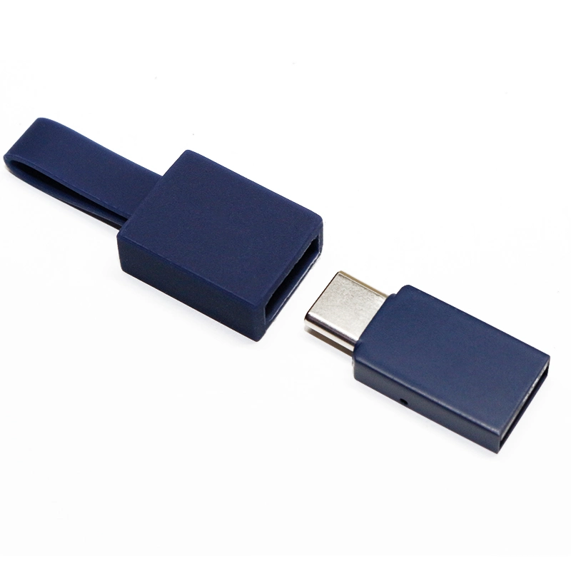 محرك أقراص USB محمول PVC Lanyard USB 2.0 3.0 عالي السرعة محرك أقراص USB صغير الحجم من النوع C مزود بمحرك أقراص سريع