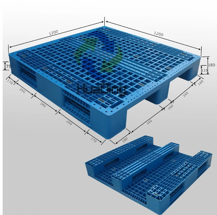 L1200*W1000*H150mm Plastic Pallet with 3 Runners in Bottom,