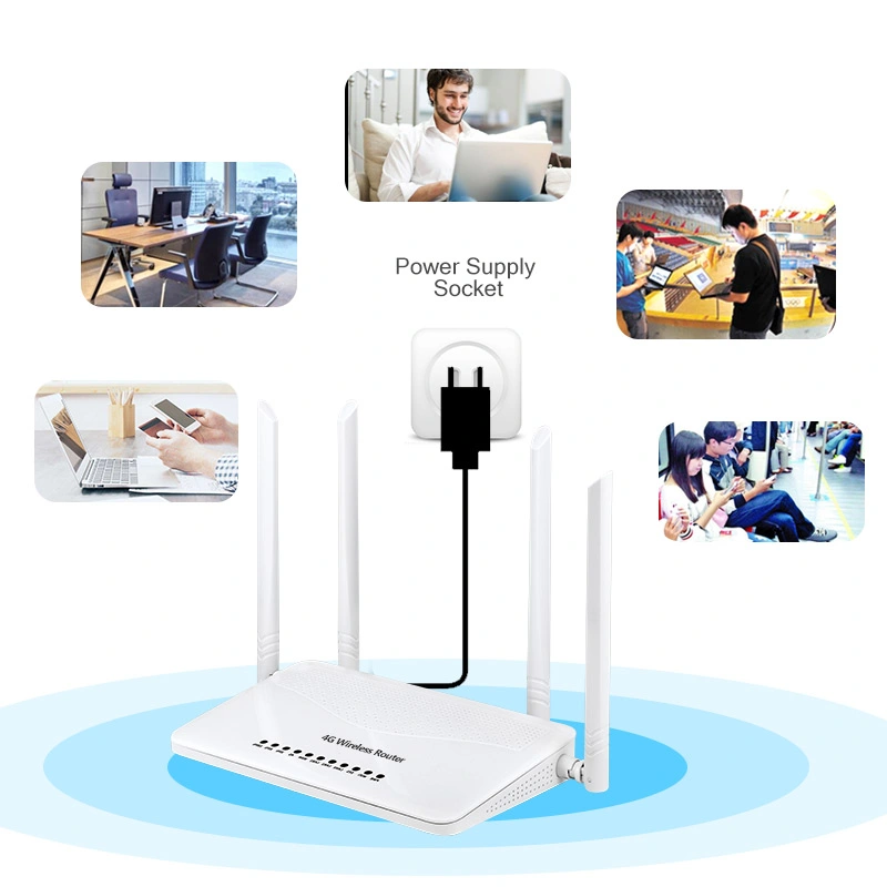 Meilleur accueil OEM 200m portée WiFi 300Mbps Hotspot Mobile VPN CDMA GSM 3G SIM 4G LTE Routeur sans fil