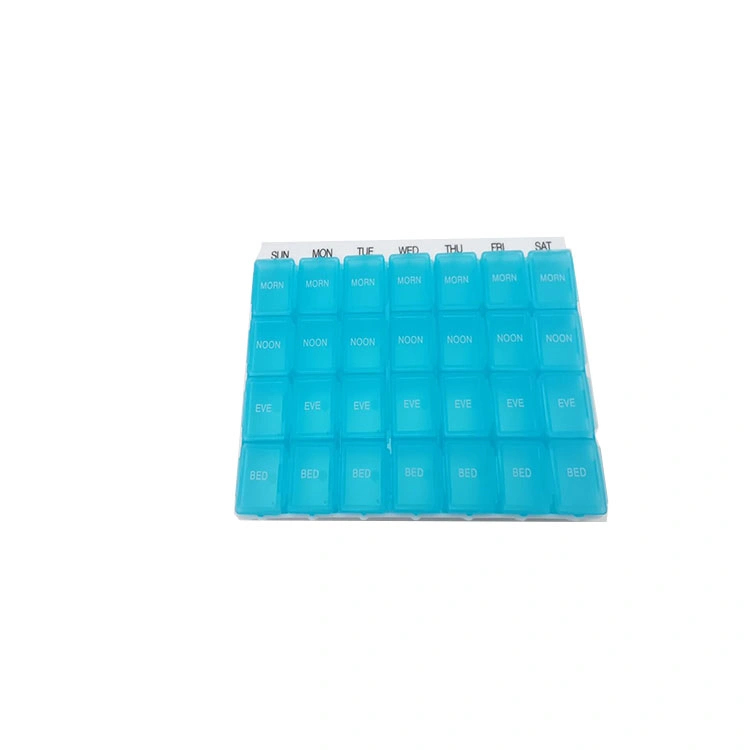 28 Days Medicine Plastic Pill Organizer Tablet Sorter Box Container Case Monthly Pill Box