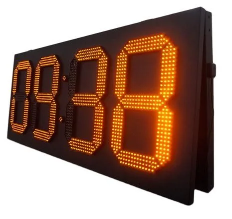 GPS Digital LED Clock Sign 12inch Single Color Time Temperature LED Display