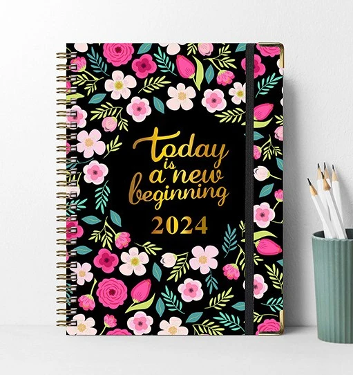 Custom style Factory Wholesale 2024 Agenda Agenda Agenda quotidien Planificateur hebdomadaire Carnet de notes pour les élèves de l'école