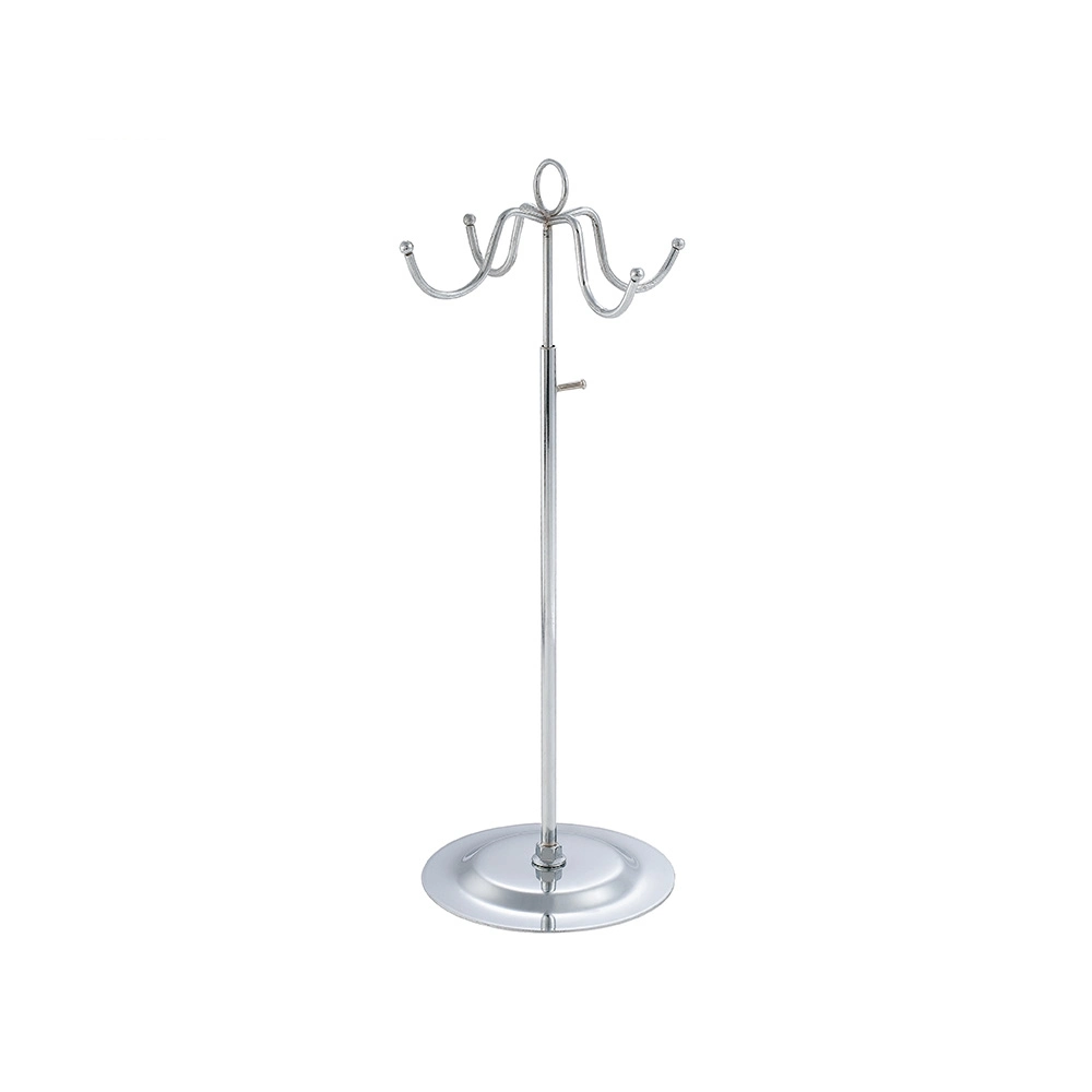 Metal Chrome 4 Tiers Accessories Display Stand