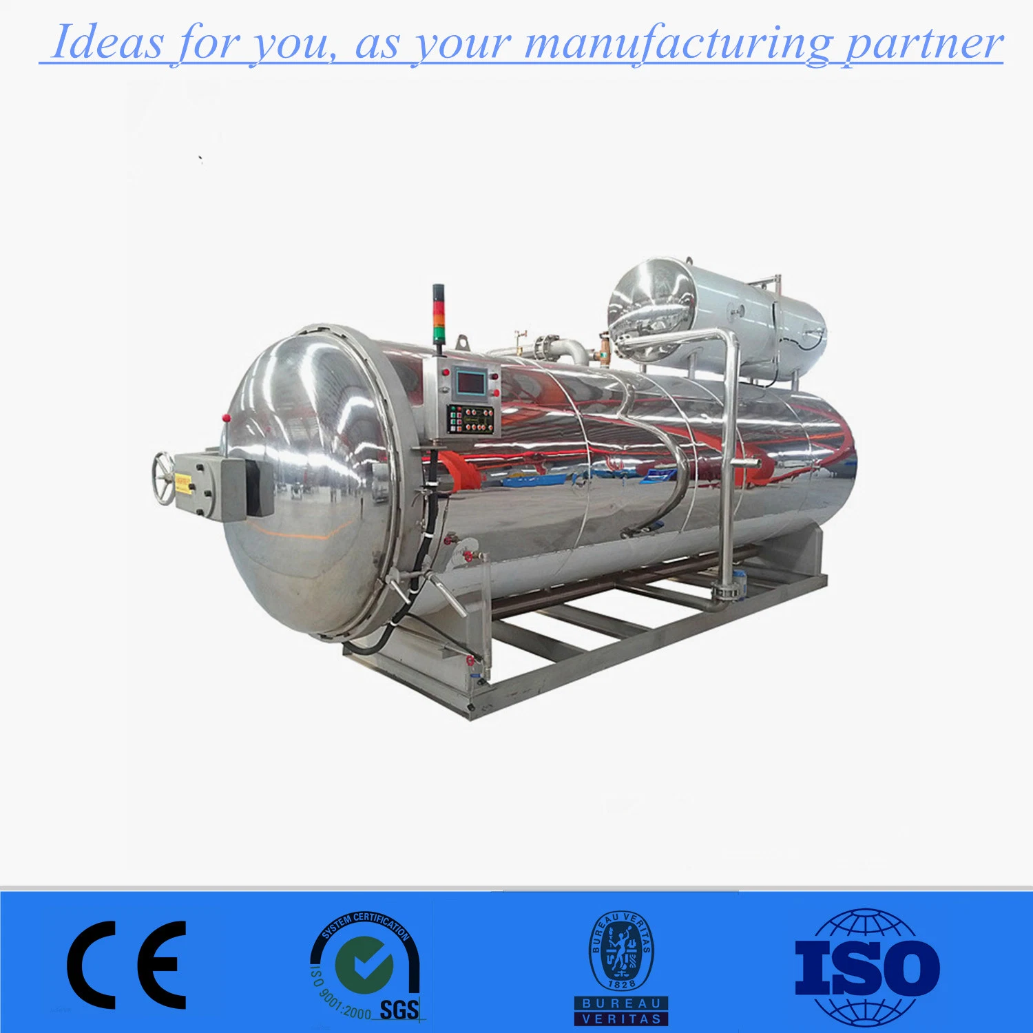 Tin Can Steam Air Retort Sterilizer Autoclave Sterilizer