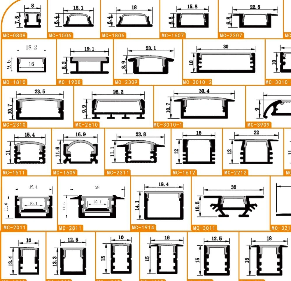 LED DC24V DC12V Strip Light Decoration Advertisement Cabinet DIY Installation Method Ceiling Recessed Surface Mounted Wall Ground Slim Aluminum