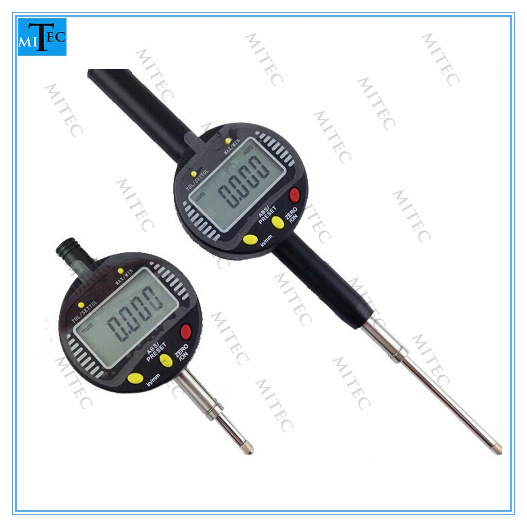 Wholesale/Supplier Five Button Electronic Digital Dial Indicator 0-25mm 0.01/ 0.001