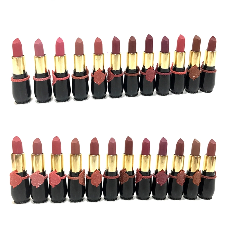 24 Colors Fashion Matte Lip Stick Matte Lipstick Private Label Makeup Colorful Flash Moment Lipstick Vegan