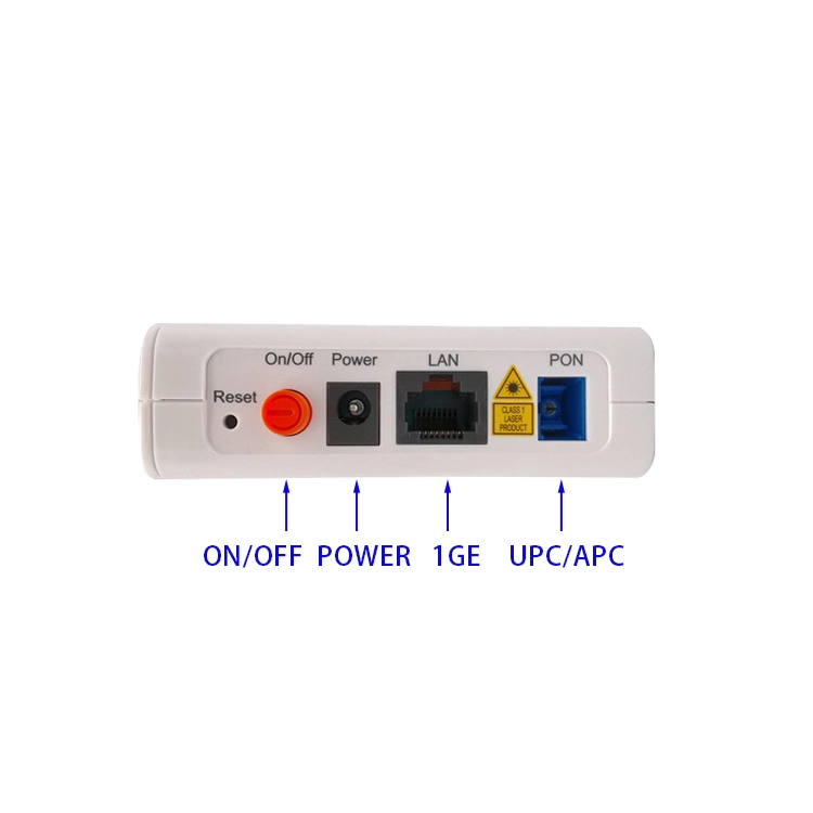 ONU F601 Gpon 1 ge FTTH مع العلامة التجارية الأصلية الإنجليزية البرنامج الثابت