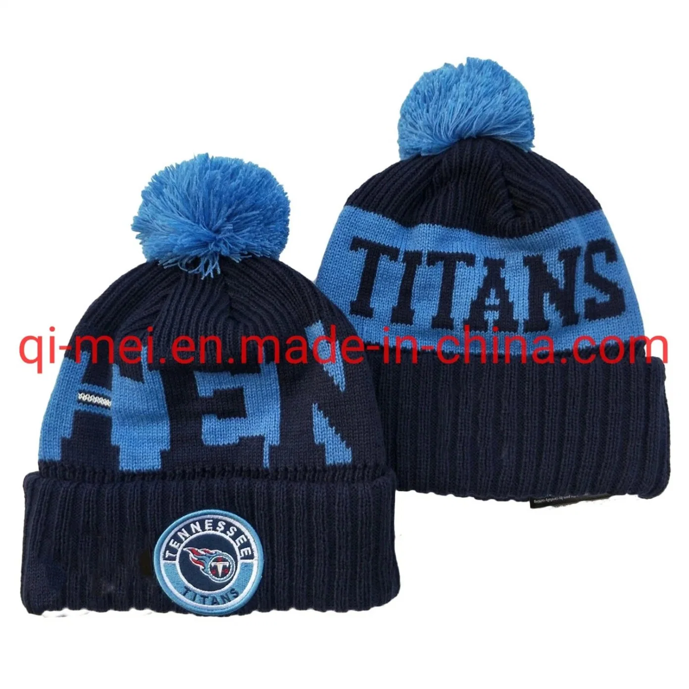 2022 Titans Cowbos Steelers Raiders 100th Season POM Sport Knit Hats Beanies