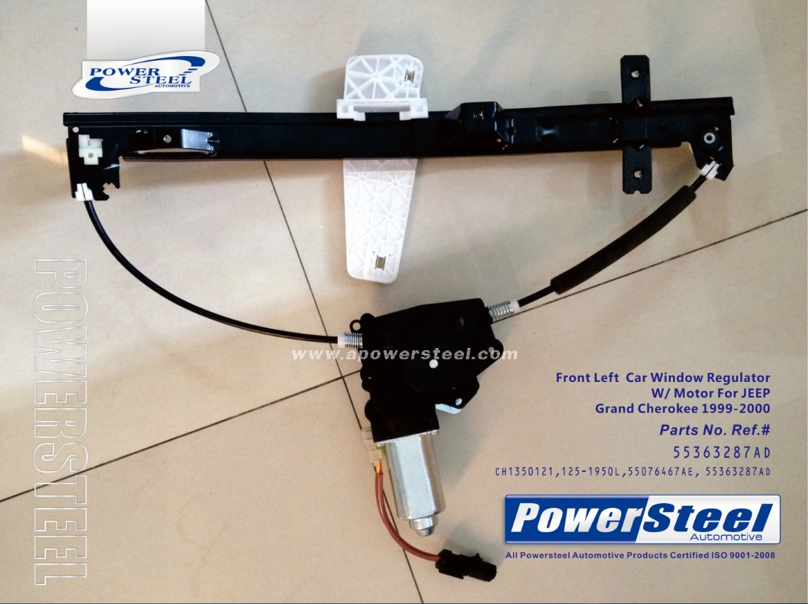 CH1350121; 125-1950L; 55076467ae; 55363287ad Powersteel; Window Regulator & Motor Assembly