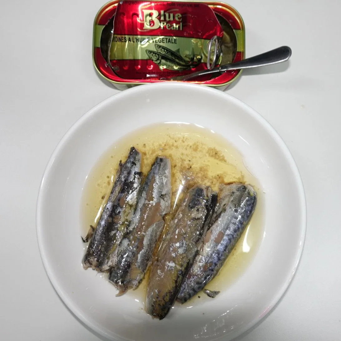 125 g/155g conservas de sardinas en aceite de pescado con etiqueta privada