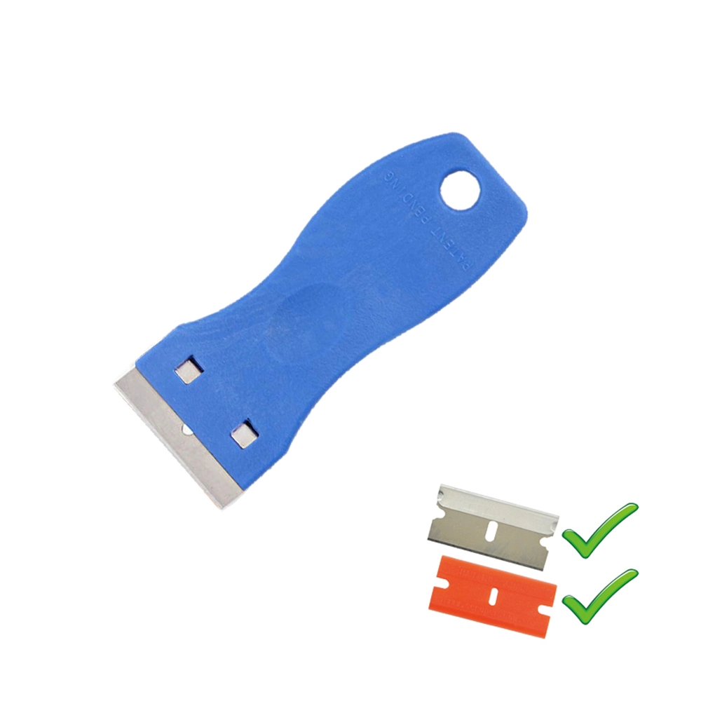 Cleaning Scraper Plastic Razor Scraper with Double-Edged Plastic Blades