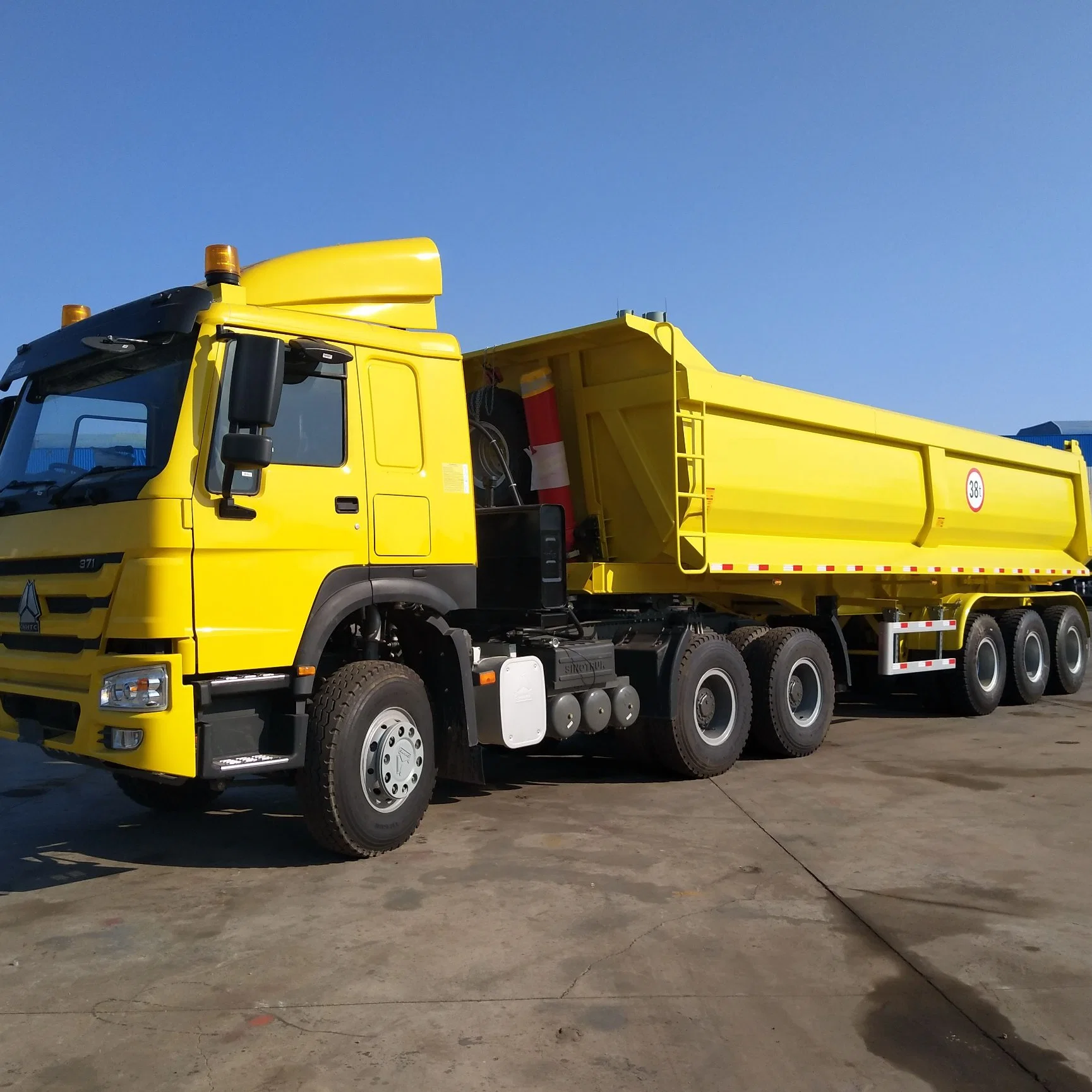 35 40 Cbm 2 3 4 Axles Heavy Hydraulic Cylinder Tipper Truck Trailers Rear Dump Tipping Semi Trailer