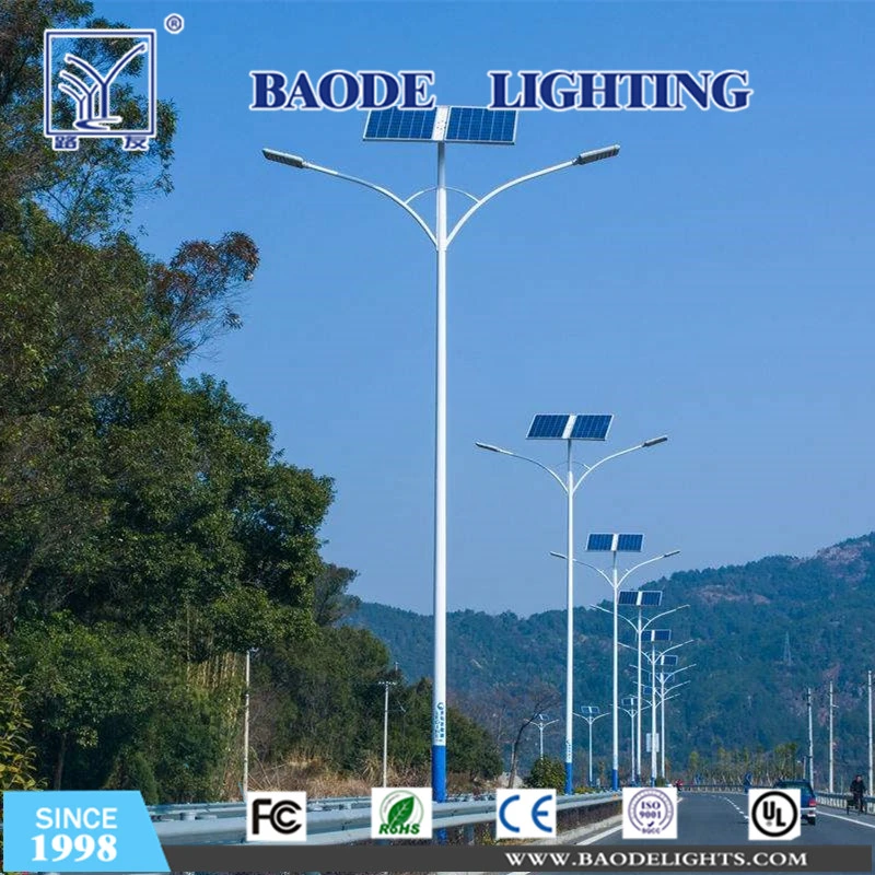 Outdoor Lighting Double Arms Village LED Solar Street Light