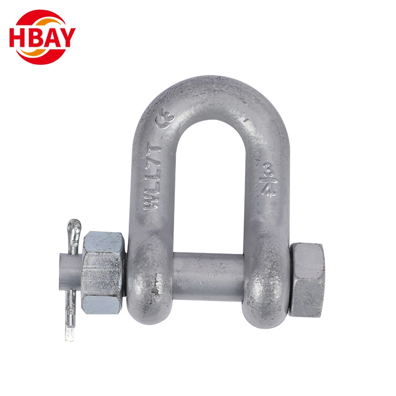 Stock Available Malleable Iron D Type G2150 Adjustable Shackle with Clevis Pin