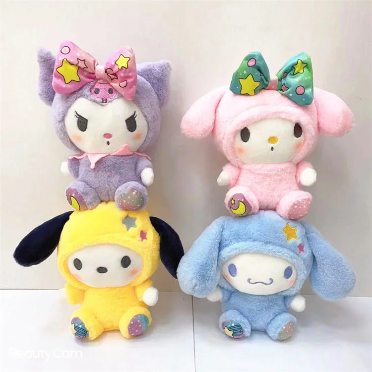 Custom Wholesale Anime Figure Kuromi Plush Stuffed Plush Toy Animal My Melody Sanrio Plush Toy