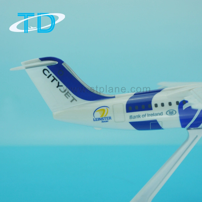 Plastic Aircraft Cityjet 39cm Bae146 Plane Model for Collection