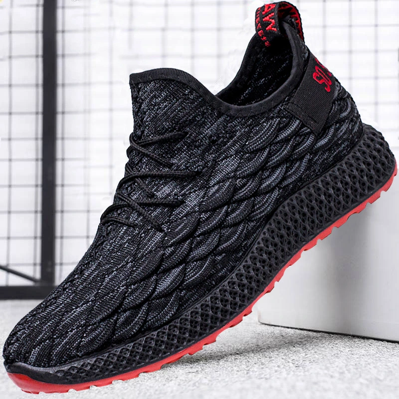 Original Factory Stock Fashion Flyknit homens Sapatas Casual