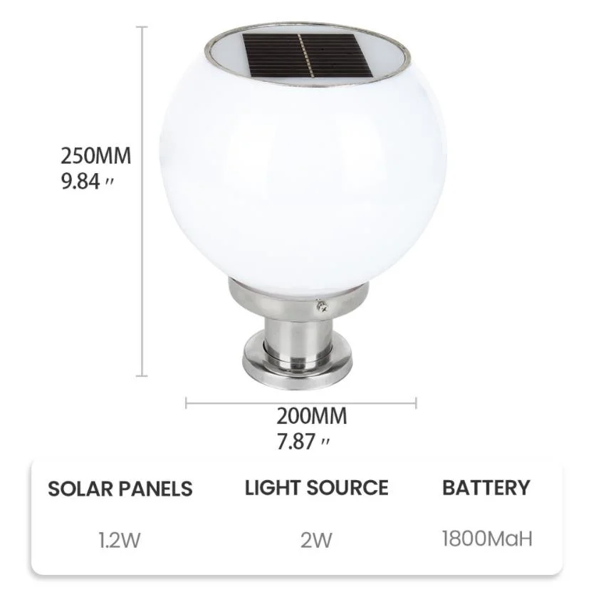 À prova de segurança de poupança de energia do Parque do pátio da Bola de decoração 25cm 30cm 35cm Jardim LED lâmpadas solares para o pátio ao ar livre