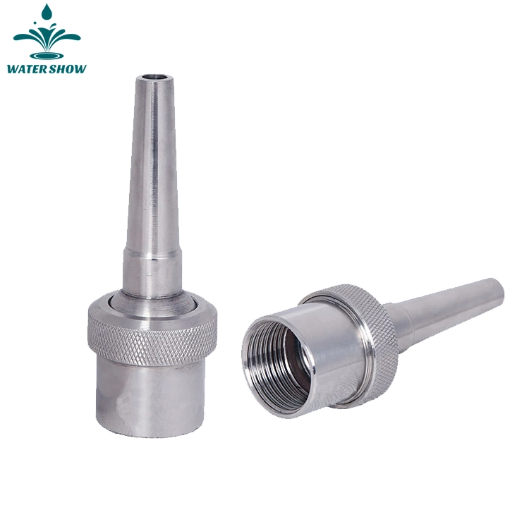 Hot Sale Stainless Steel Adjustable Straight Water Spray Fountain Nozzle