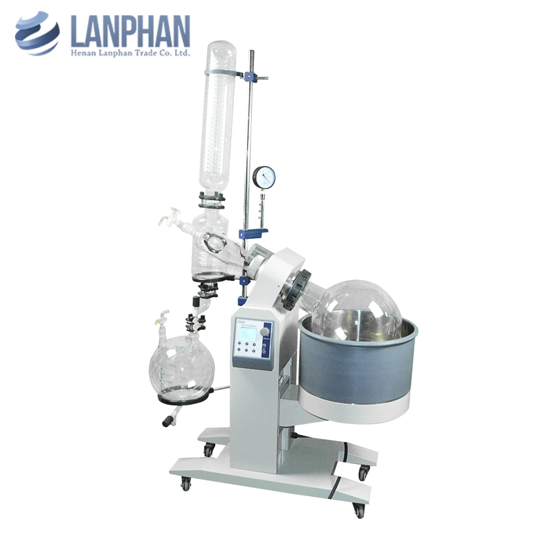 Lab Vacuum Crystallizer Equipment Rotavapor Rotovap Parts Mini Rotary Evaporator Set with Chiller and Circulating Pump