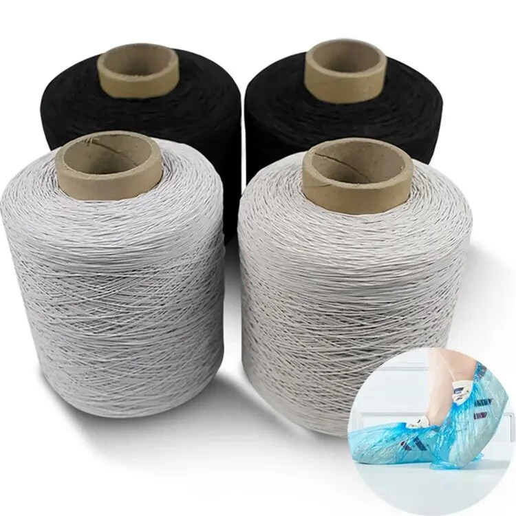 Factory Price Black White Rubber Covered Yarn Spandex Covered Yarn