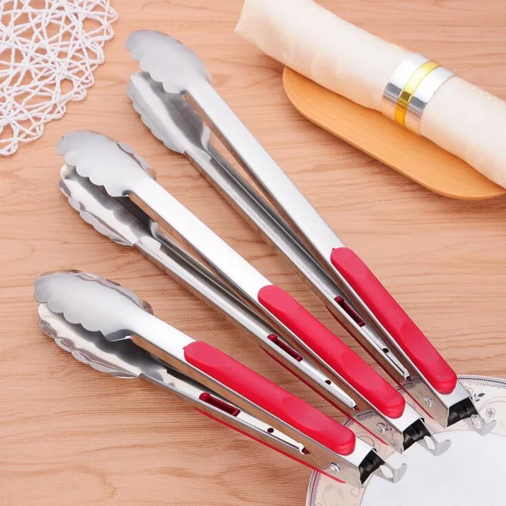 Kitchen Utensils Stainless Steel Food Tongs Serving Tong Bread Tong