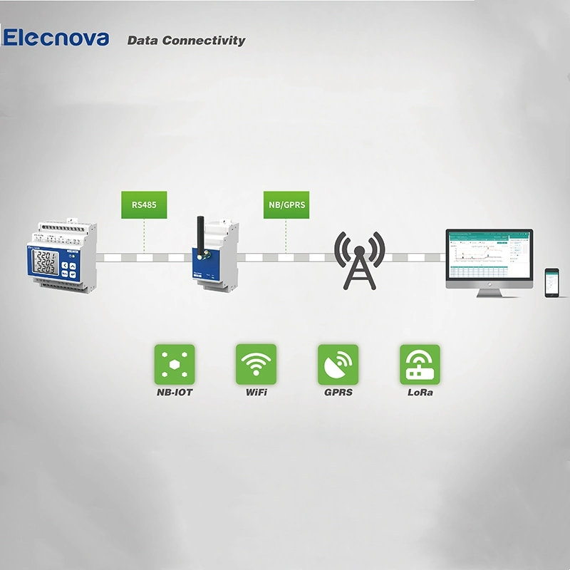 عرض قيمة مراقبة Modbus-RTU الصناعية Ec6 GPRS اللاسلكي الإرسال اللاسلكي وحدة الاتصال