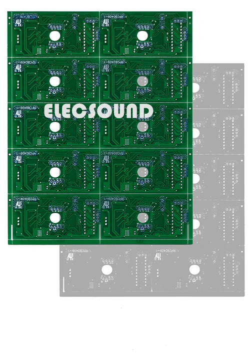 Print Circuit Boards 2 Layers Fr4 1.6mm Hal Lead Free Green PCB