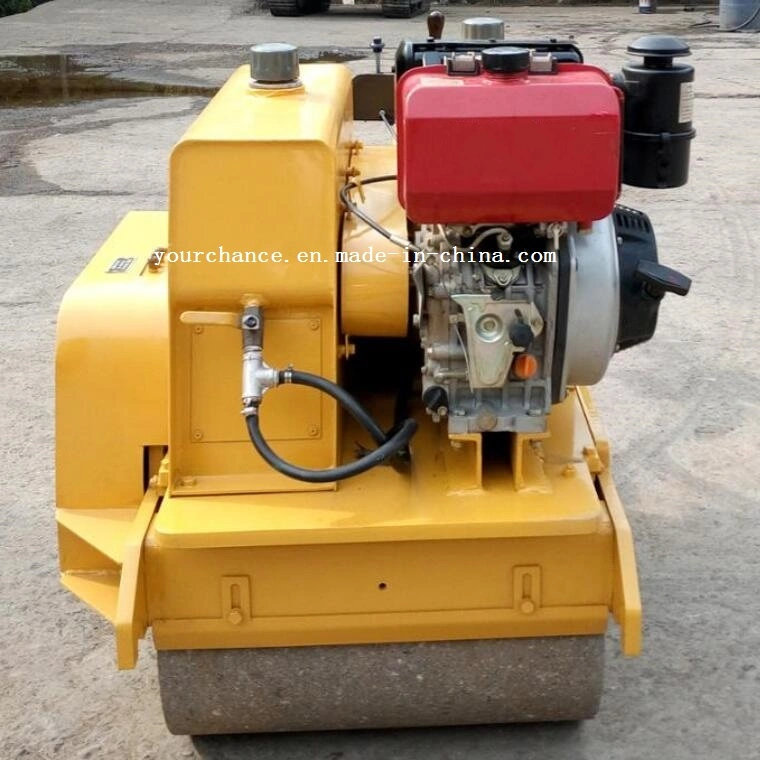 Factory Sell Mini Hand Compactor Ltc08h 0.8 Ton Double Drum Walking Behind Hydraulc Vibratory Road Roller Made in China