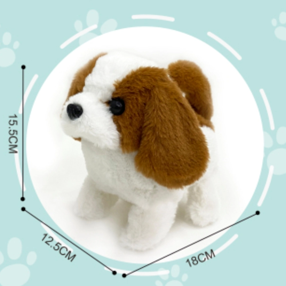 ODM&amp;OEM operación de la batería Simulación Perro Push Juguetes niños Soft Push Juguetes Cute Puppy relleno muñeca decoración regalo Perro juguete