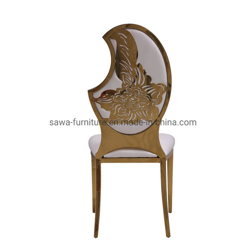 Neoclassic Style Stackable Wedding Event Furniture Stainless Steel Chair