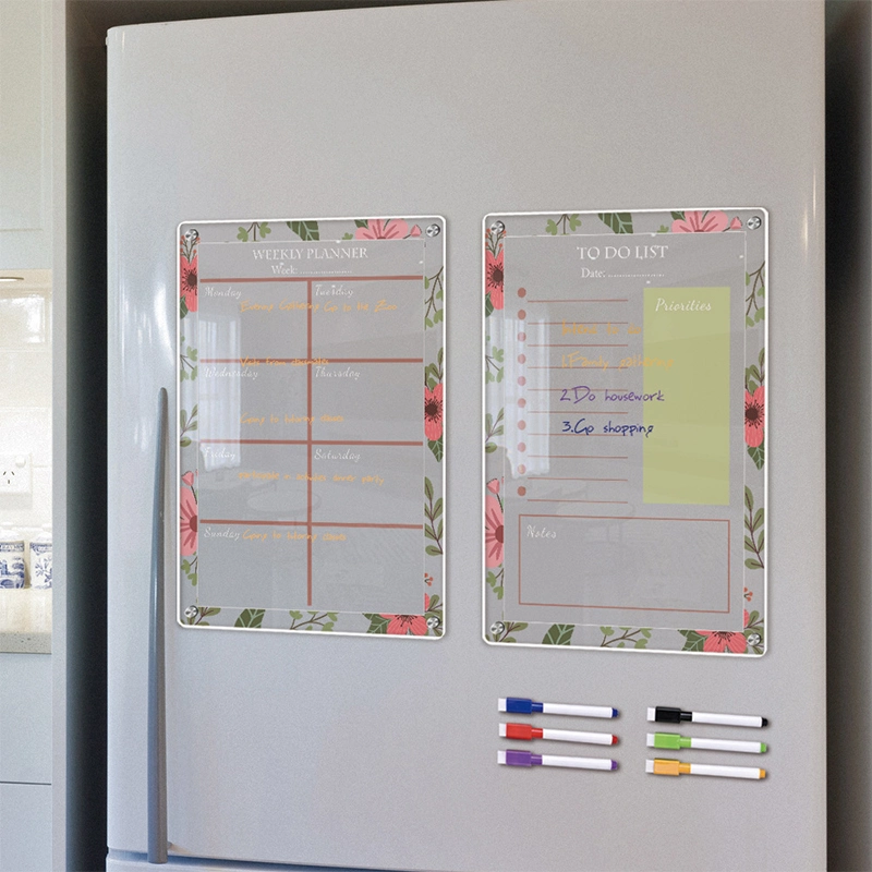 Custom 3D-холодильник магнит прочный магнитный акриловый календарь для холодильника украшения