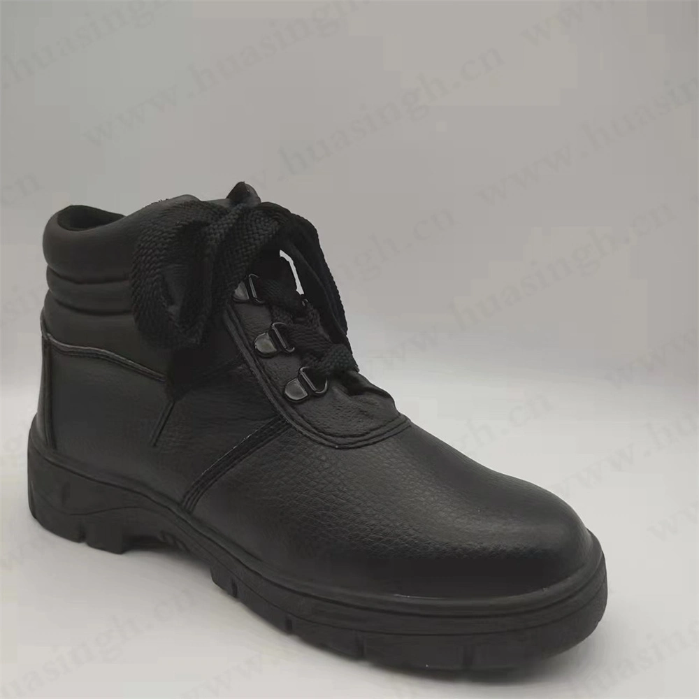 Gww, Thailand Market Popular Barton Printed Leather Industrial Safety Shoe Anti-Slip Rubber Outsole S3 Standard Safety Boot with Stiching HSB295