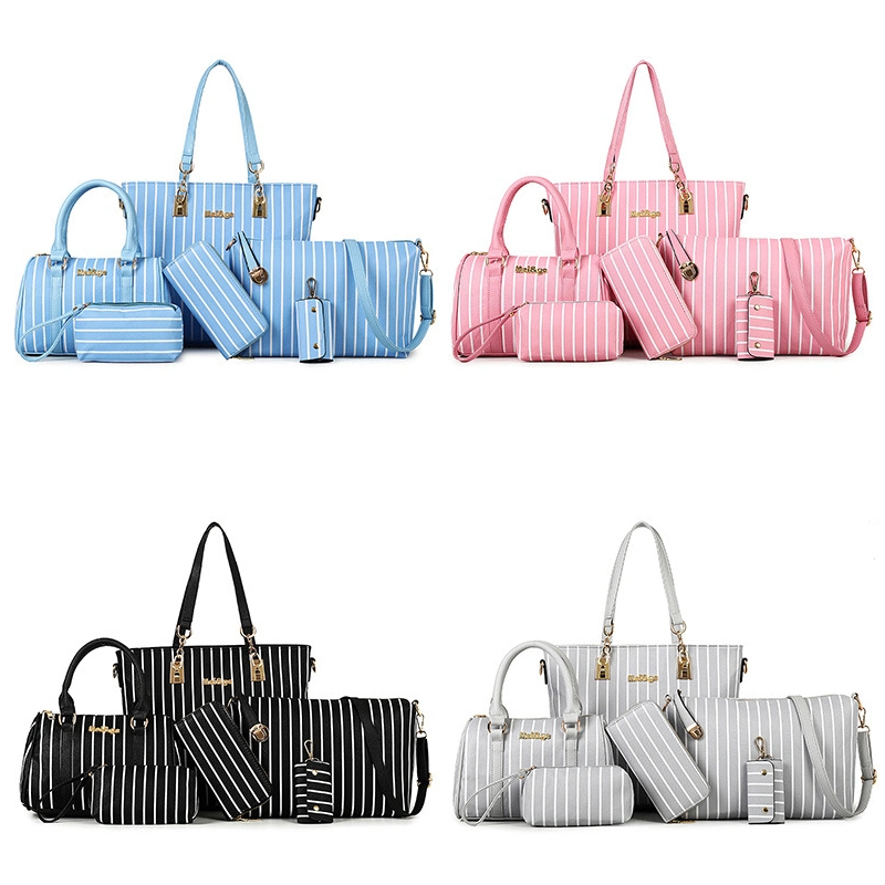 Best 6PCS Promotional Campaign Gifts Fashion Leisure Tote Lady Bag Set for Marketing