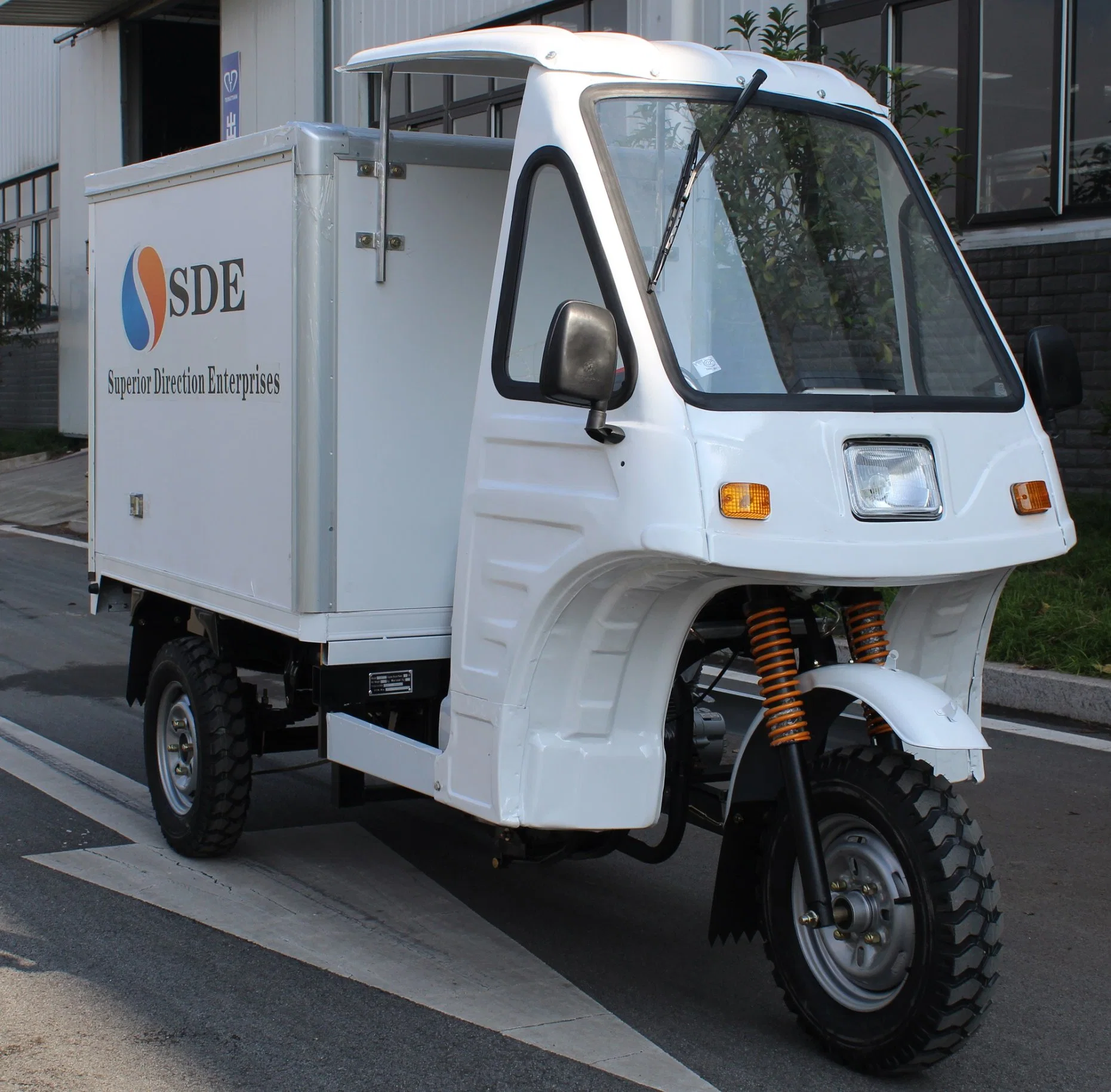 Cabina de ABS de 3 ruedas moto con caja cerrada