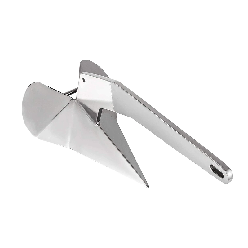 Marine Stainless Steel 316 Boat Self Launching Delta Style Anchor Yacht Plow Wing Anchor Accessories