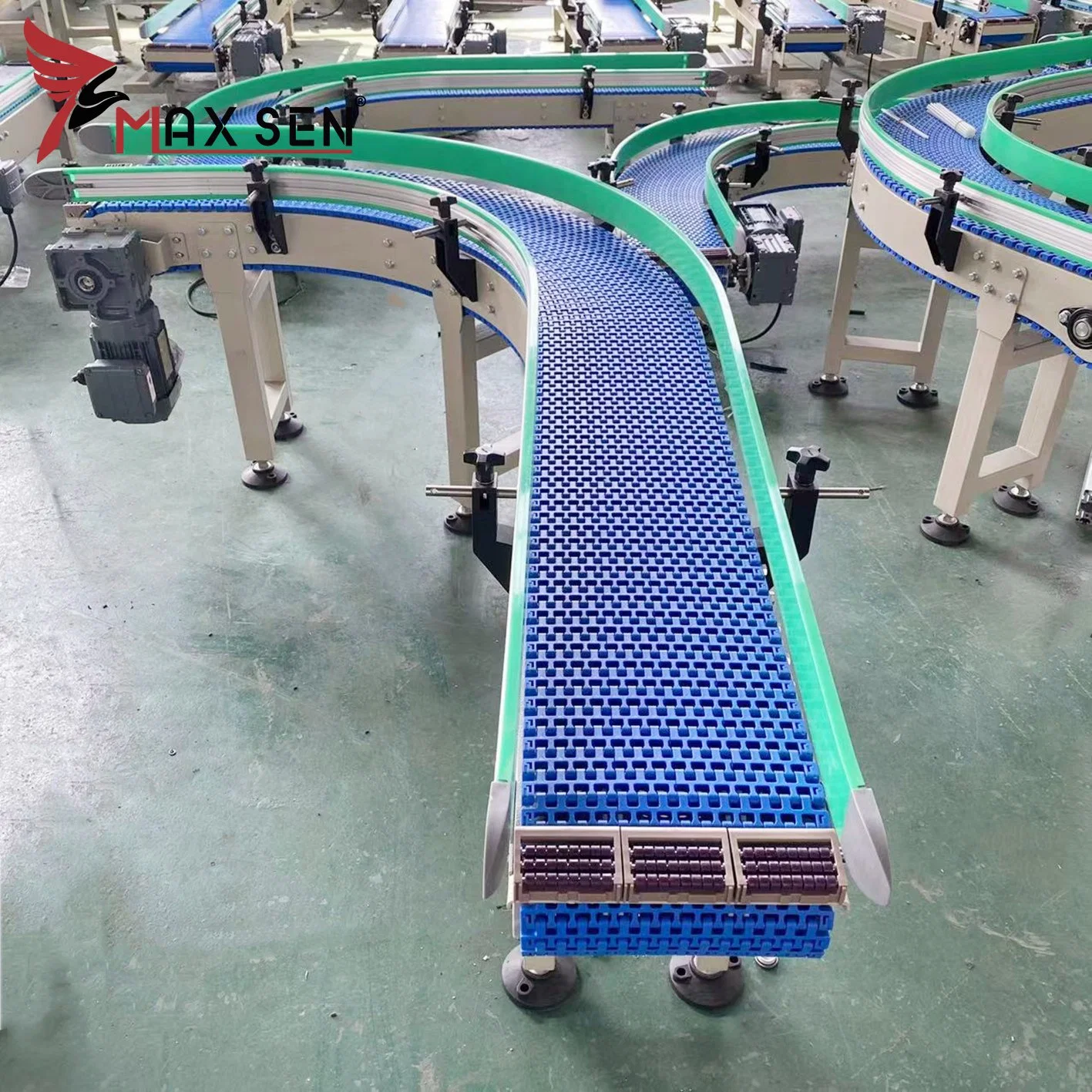 Modular Plastic Belt Suppliers Conveyor System Manufacturers for Logistics Sorting Industry