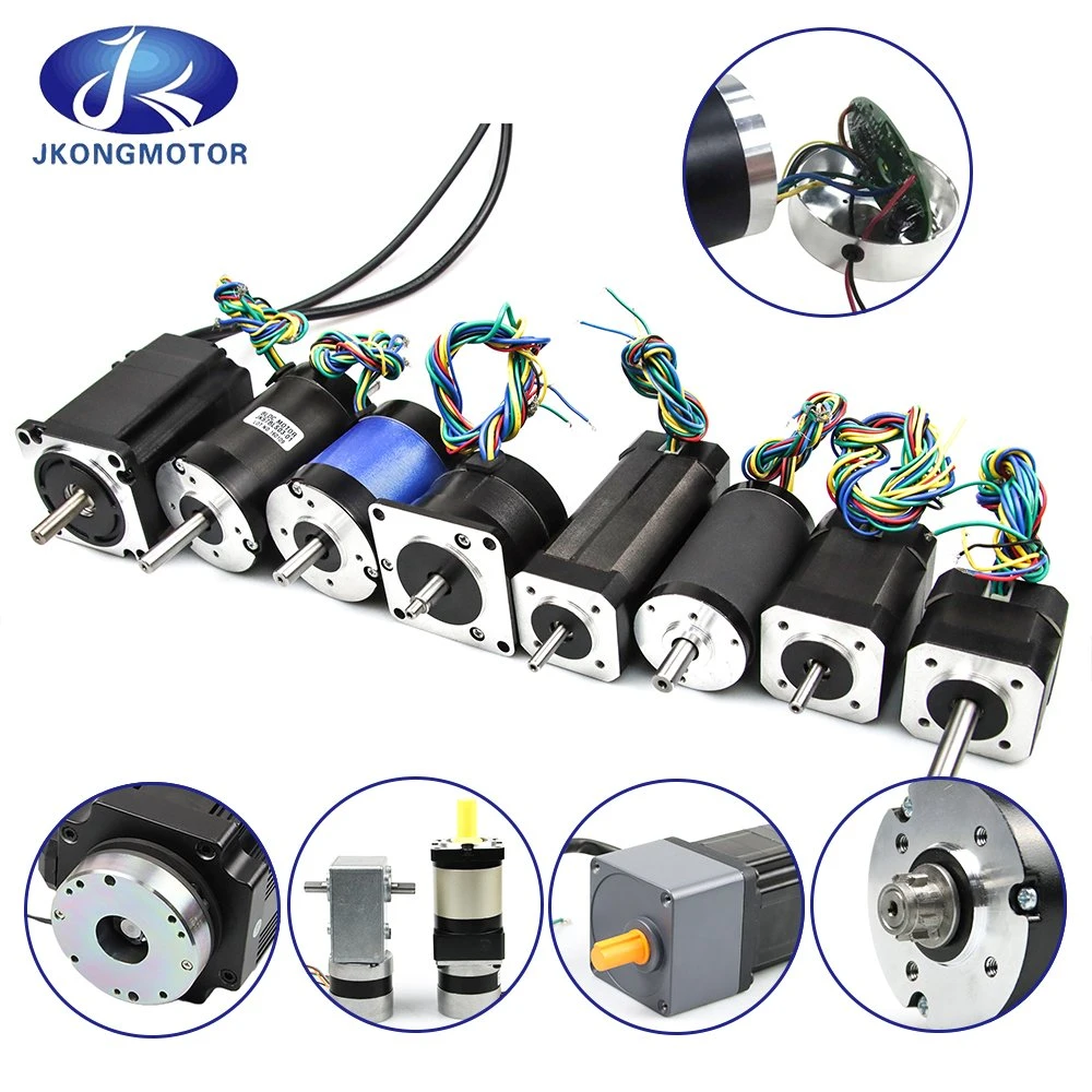 12V 24V 36V 48V 310V Electric DC Brushless DC Geared Servo Motor/ BLDC Motor with Encoder / Planetary Gearbox / Brake