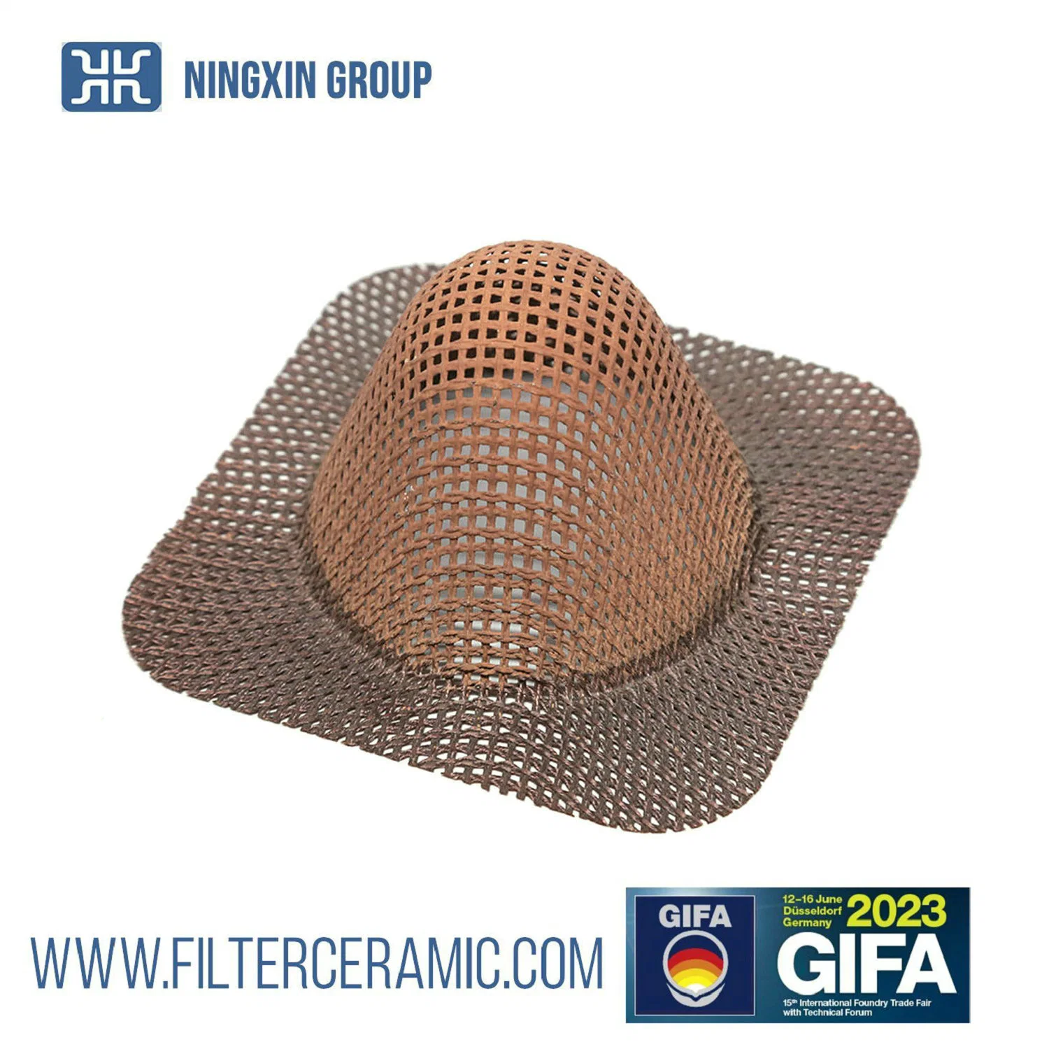 High Silica Fiberglass Filter Mesh Net for Molten Iron Steel Casting Filtration