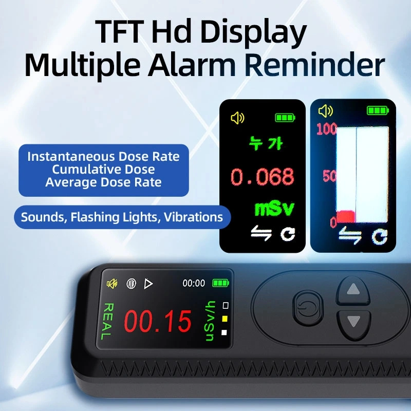 Radiation Detector Portable Handheld Counter Emission Dosimeter Radiation Detector for X Y Beta Ray Geiger Counter Radiation Detector