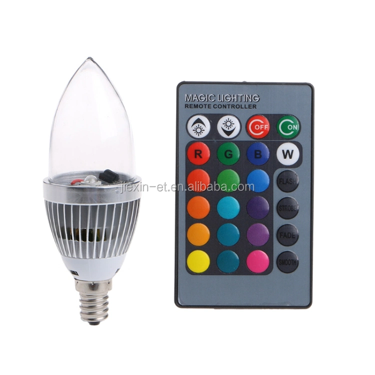 مصباح LED متعدد الألوان E27 B22 بقوة 3 واط وبقوة 5 واط وبقوة 10 واط RGB+W تغيير المصباح + لمبة مصباح RGB الخاصة بوحدة التحكم عن بُعد