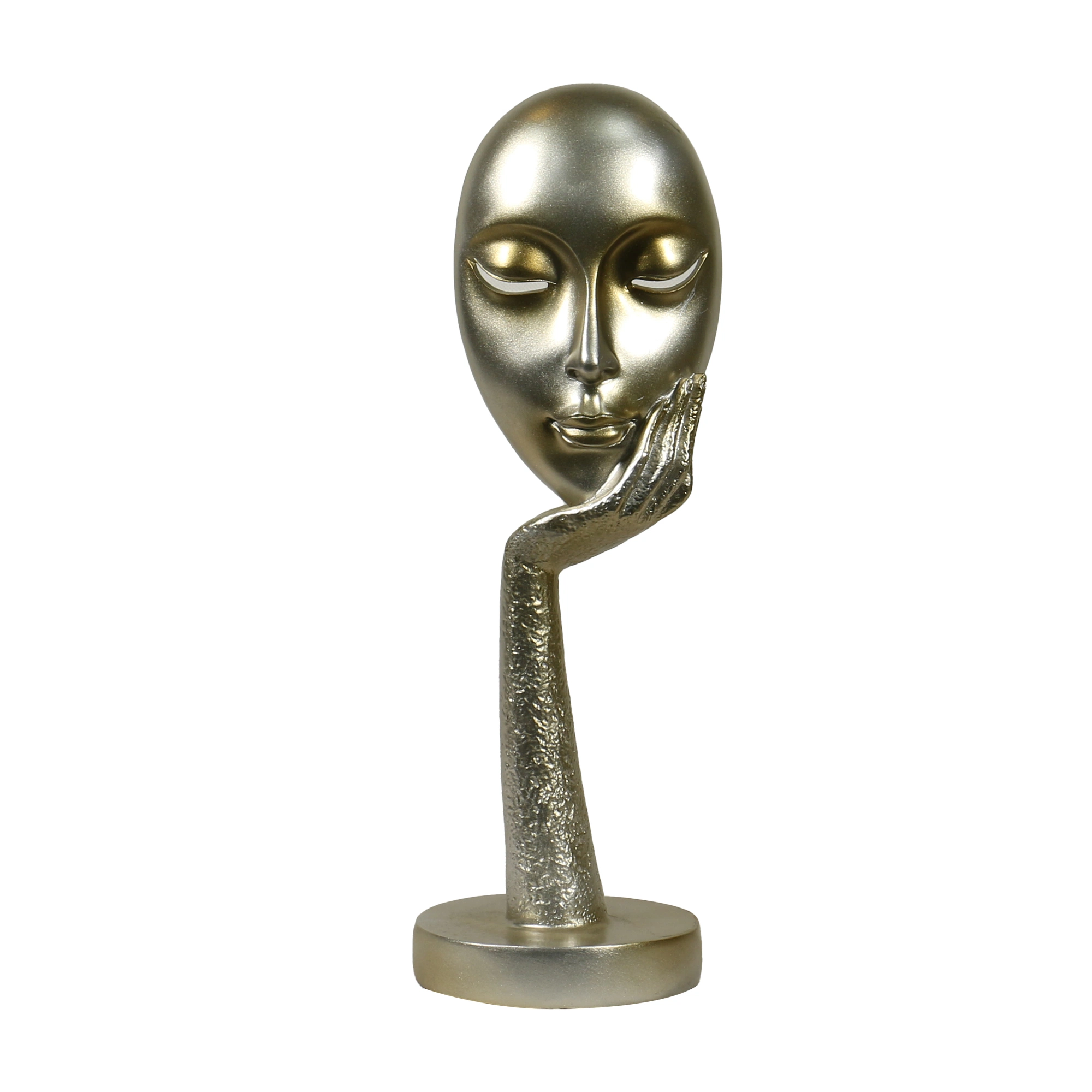 Artisanat Lady face Meditator abstrait Art Sculpture Office artisanat ornement Décoration