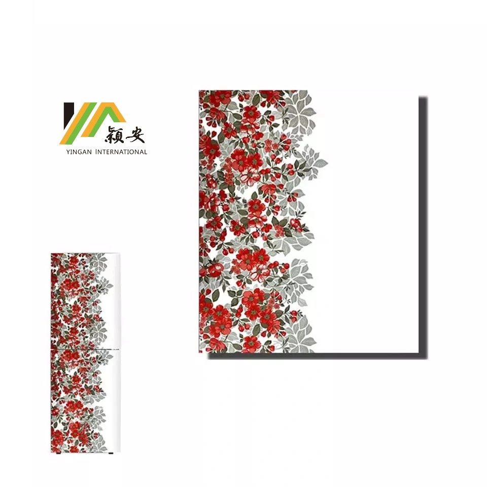 Flower Pattern Decorative VCM Laminated Composite Steel Plate Sheet Metal Panels for Refrigeration Equipment