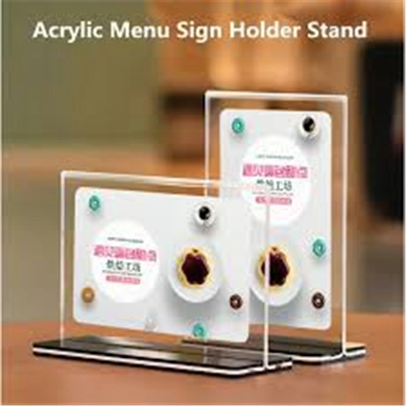 5-Pack PS T-Shape Desk Sign Holder Card Display Stand Table Menu Service Label Office Club School Restaurant