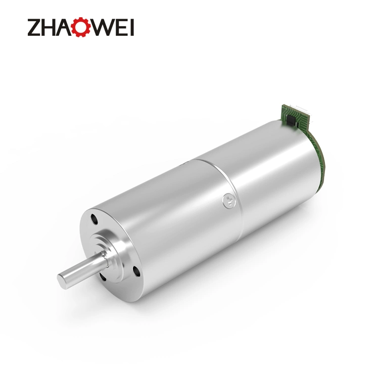 Zhaowei 20W 50W DC Motor 24V Fabricantes de cajas de engranajes 12 voltios Motor de engranaje de 24 voltios CC para equipos de Lndusterio automatizados