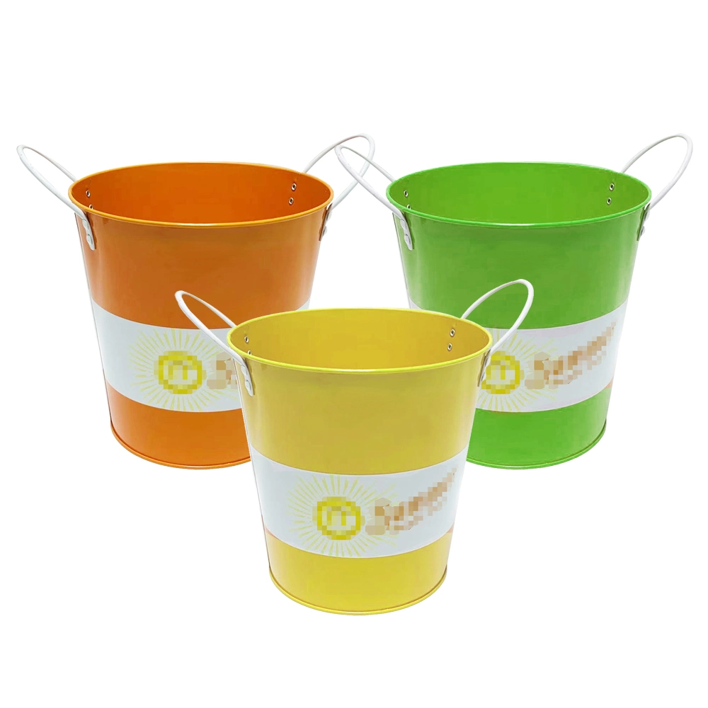 Wholesale/Supplier Custom Metal Barrel Packs Unique Design High quality/High cost performance  Tinplate Bucket Food Safe Bucket For Beer